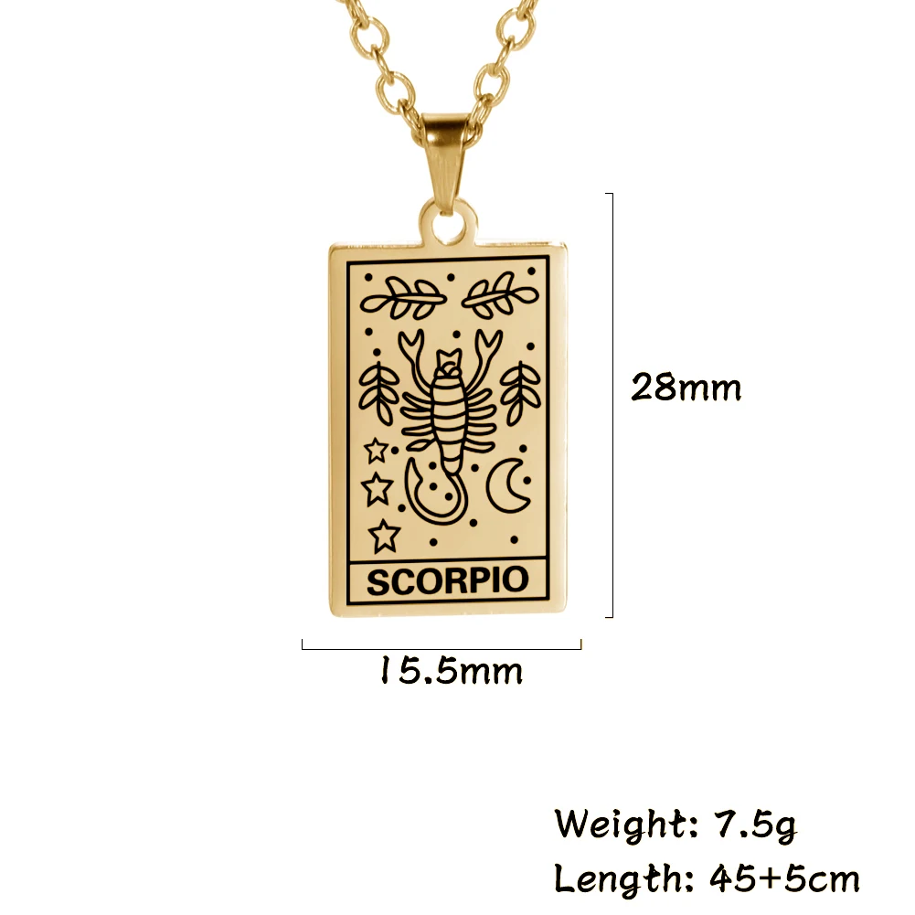 LIKGREAT12 Constellations Square Charms Necklace for Men Women Zodiac Signs Pendant Choker Jewelry Friendship Birthday Gifts
LIKGREAT12 Constellations Square Charms Necklace for Men Women Zodiac Signs Pendant Choker Jewelry Friendship Birthday Gifts