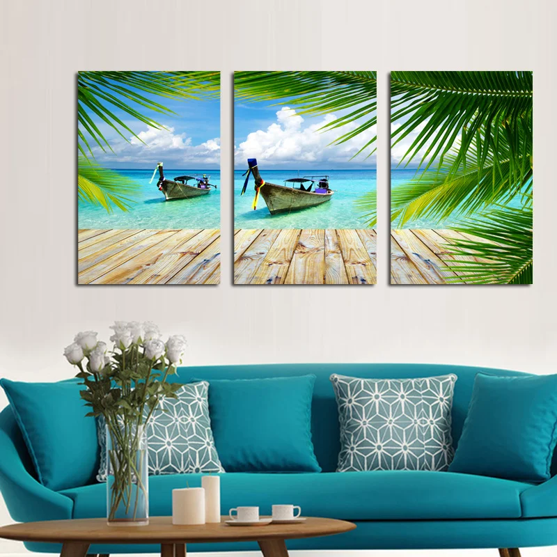 3 Panels Canvas Wall Art Painting Small Boats on Blue Ocean Print Home Decor Poster Modern Living Room Decoration Pictures
3 Panels Canvas Wall Art Painting Small Boats on Blue Ocean Print Home Decor Poster Modern Living Room Decoration Pictures