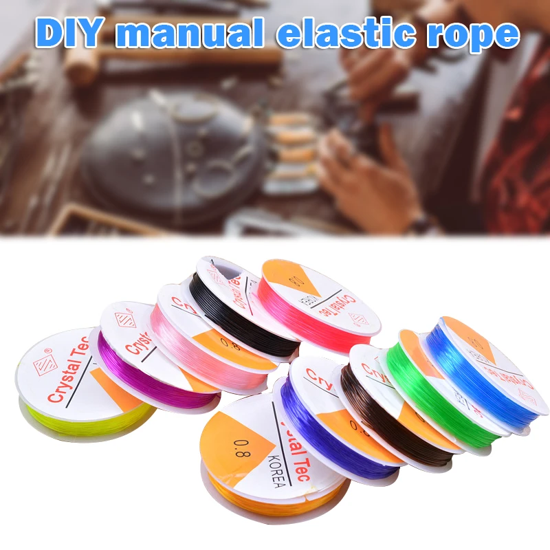 New 1 Roll 0.4-1.0MM Transparent Stretchy Elastic Rope String Line Cord Beading Beads DIY For Jewelry Making Bracelet&Necklace
New 1 Roll 0.4-1.0MM Transparent Stretchy Elastic Rope String Line Cord Beading Beads DIY For Jewelry Making Bracelet&Necklace