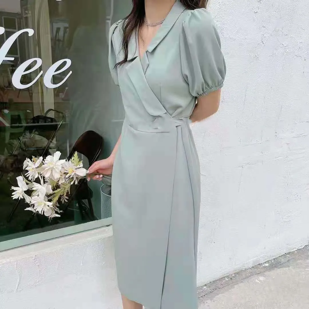Elegant New Bandage Summer Short Sleeved V-Neck Women 2021 Office Lady Wrap Lace Up Clothes Vestidos
Elegant New Bandage Summer Short Sleeved V-Neck Women 2021 Office Lady Wrap Lace Up Clothes Vestidos