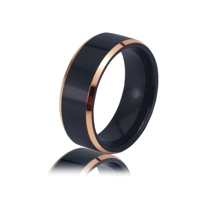 8mm stainless steel jewelry men's ring vacuum plating two-color craft fashion creative jewelry accessories
8mm stainless steel jewelry men's ring vacuum plating two-color craft fashion creative jewelry accessories
