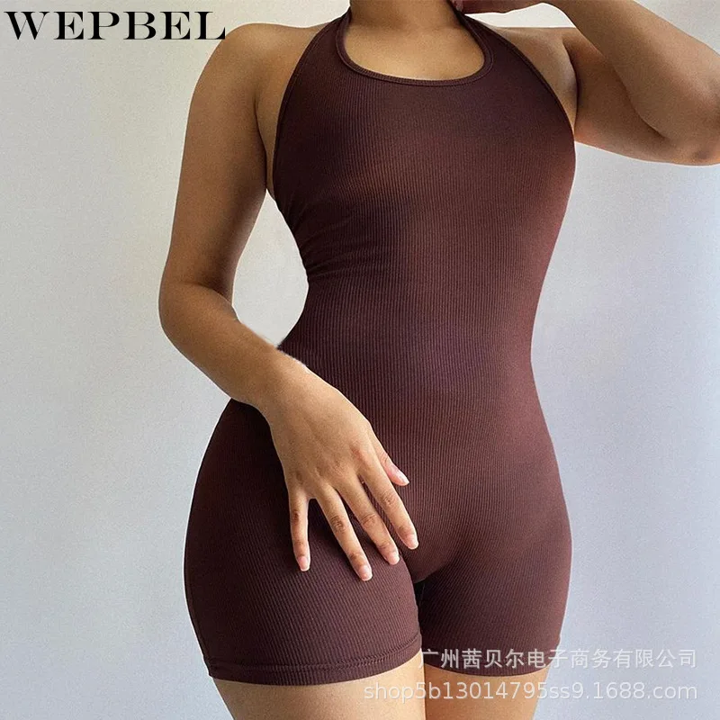WEPBEL Playsuits Women's Sexy Slim Fit High Waist Playsuits Summer Fashion O-Neck Halter Backless Straight Playsuits
WEPBEL Playsuits Women's Sexy Slim Fit High Waist Playsuits Summer Fashion O-Neck Halter Backless Straight Playsuits