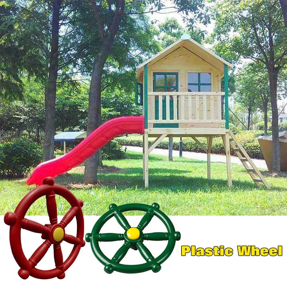 Plastic Ship Steering Wheel Pirate Ships Wheel Playground Ships Wheel For Amusement Park Outdoor Fun Kids Toys