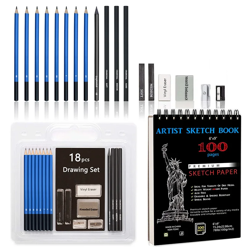 19 pcs/set Professional Sketch Drawing Pencil Set 8B 6B 4B 2B HB F H 2H Painting Pencils Stationery Supplies
19 pcs/set Professional Sketch Drawing Pencil Set 8B 6B 4B 2B HB F H 2H Painting Pencils Stationery Supplies