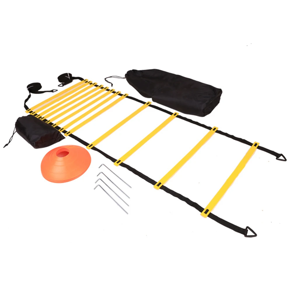 Soccer Football Speed Agility Ladder Adjustable Footwork Training Equipment Kit for Outdoor Exercise Sport Ornaments
Soccer Football Speed Agility Ladder Adjustable Footwork Training Equipment Kit for Outdoor Exercise Sport Ornaments
