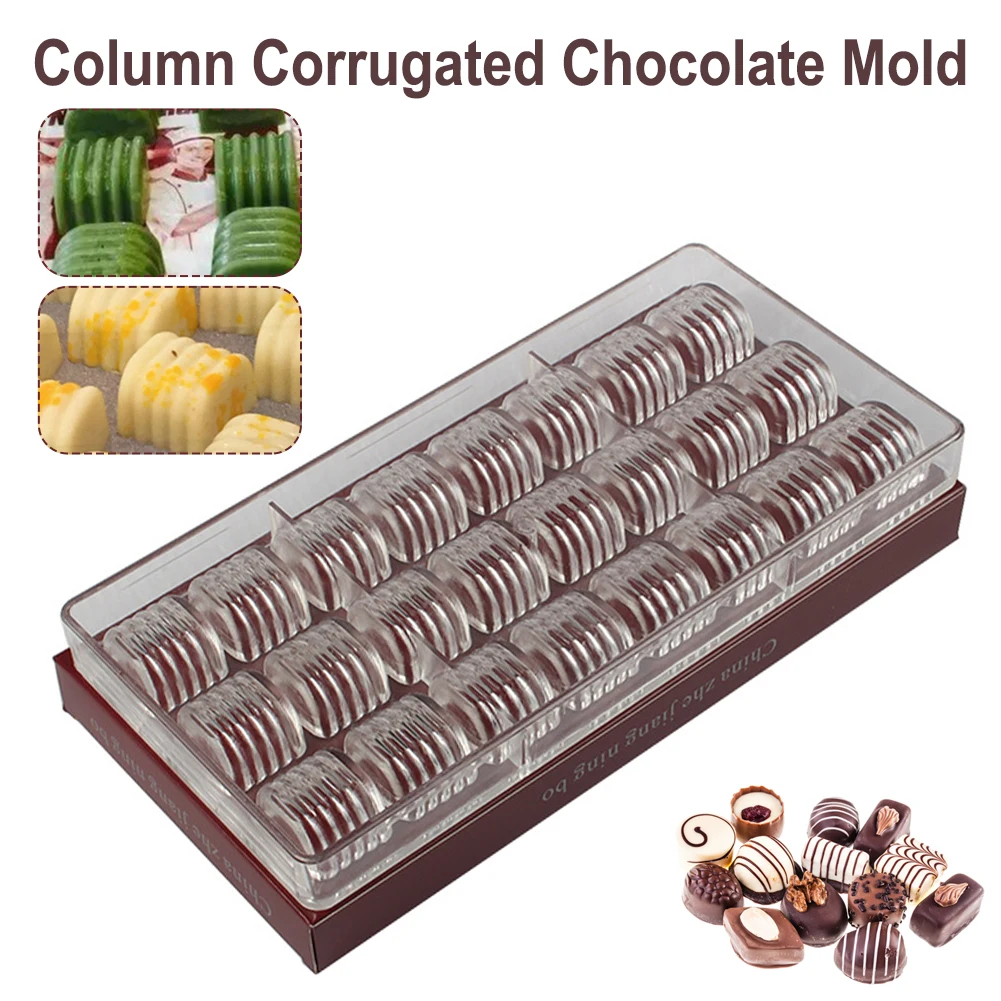 Clear Plastic Cake Mold Tray Chocolate Mould Polycarbonate Sugarcraft shape design Cookie Baking Mold Tool (24 Cavity Cylinder)
Clear Plastic Cake Mold Tray Chocolate Mould Polycarbonate Sugarcraft shape design Cookie Baking Mold Tool (24 Cavity Cylinder)