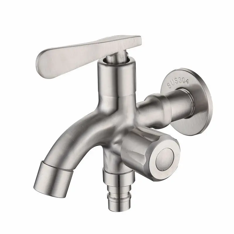 304 stainless steel multi-function faucet double water washing machine wash basin faucet
304 stainless steel multi-function faucet double water washing machine wash basin faucet
