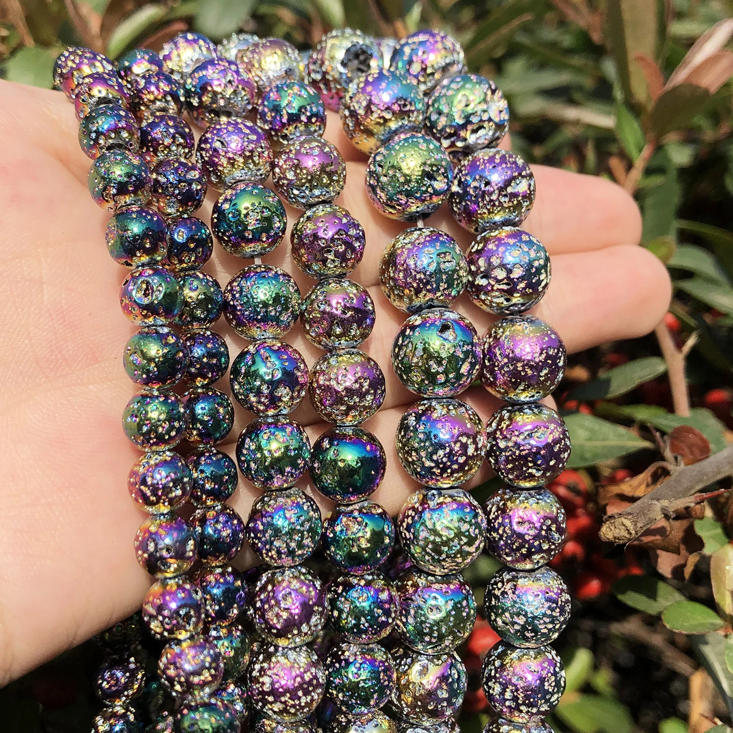 Natural Stone Beads Multicolor Rock Volcanic Lava Round Beads For Jewelry Making DIY Bracelet Earring Accessories 15''4/6/8/10mm
Natural Stone Beads Multicolor Rock Volcanic Lava Round Beads For Jewelry Making DIY Bracelet Earring Accessories 15''4/6/8/10mm