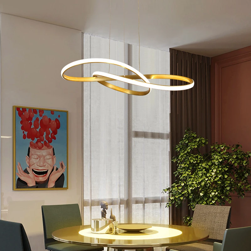Gold Frame LED Pendant Light Indoor Home Lamp For Bedroom Dining Living Room Kitchen Nordic Simple Lustre Minimalist Fixture
Gold Frame LED Pendant Light Indoor Home Lamp For Bedroom Dining Living Room Kitchen Nordic Simple Lustre Minimalist Fixture