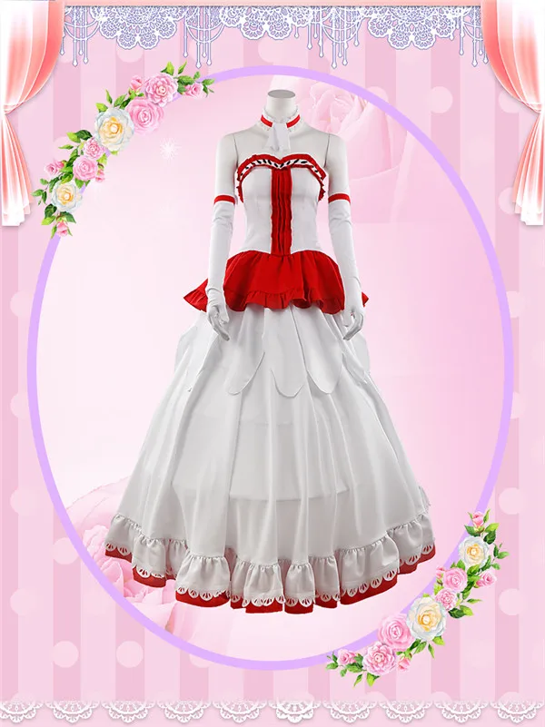 Game Sword Art Online SAOALO AsunaYuuki women Weeding dress full sets free shipping A
Game Sword Art Online SAOALO AsunaYuuki women Weeding dress full sets free shipping A