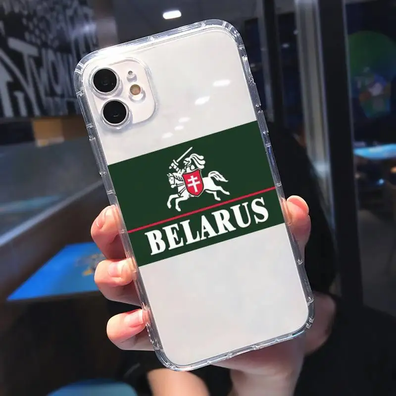 Republic Belarus National flag Phone Case Transparent for iPhone 11 12 mini pro XS MAX 8 7 6 6S Plus X 5S SE 2020 XR
Republic Belarus National flag Phone Case Transparent for iPhone 11 12 mini pro XS MAX 8 7 6 6S Plus X 5S SE 2020 XR