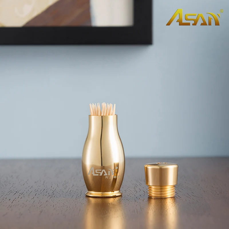 Asan Neo Chinese Style Pure Copper Brass Avalokitesvara‘s Jade Bottle Shape Gold Toothpick Jar Home Kitchen Office Decor Gift
Asan Neo Chinese Style Pure Copper Brass Avalokitesvara‘s Jade Bottle Shape Gold Toothpick Jar Home Kitchen Office Decor Gift