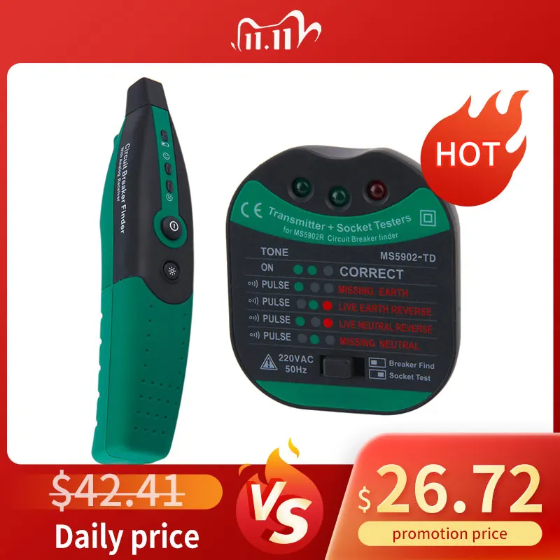 MS5902 автоматический выключатель искатель предохранитель ABS Тестер розетки Европейская Спецификация AC 220 В/110 В с фонариком зеленый
MS5902 автоматический выключатель искатель предохранитель ABS Тестер розетки Европейская Спецификация AC 220 В/110 В с фонариком зеленый