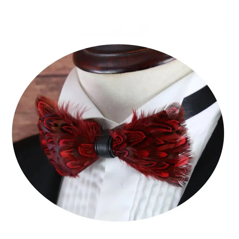 Feather Fashion Bowtie Men Women Elegant Banquet Party Splicing Color 13*7CM Handmade High Quality Bridegroom Accessories Bowtie
Feather Fashion Bowtie Men Women Elegant Banquet Party Splicing Color 13*7CM Handmade High Quality Bridegroom Accessories Bowtie
