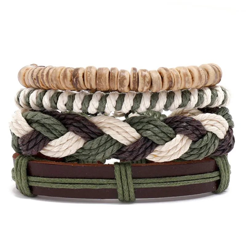 Multilayer Leather Rope Braided Handmade Charm Bracelets Jewerly Punk Bangle For Women Men Party Club Decor
Multilayer Leather Rope Braided Handmade Charm Bracelets Jewerly Punk Bangle For Women Men Party Club Decor