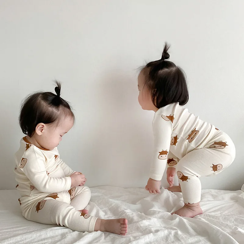 0-24M Long Sleeve Children's Home Wear Baby Suit Kids Clothes Boy Girl Cute Cow Pattern Pajamas Tops Pants Set Kids Clothes Suit
0-24M Long Sleeve Children's Home Wear Baby Suit Kids Clothes Boy Girl Cute Cow Pattern Pajamas Tops Pants Set Kids Clothes Suit