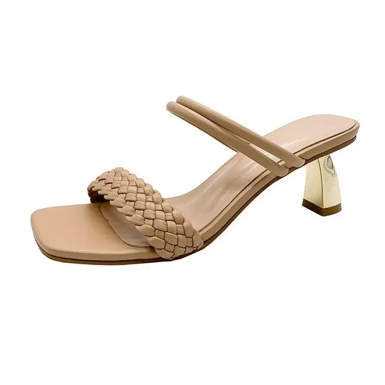Thin Heels Med Shoes Peep Toe Ladies' Slippers Slipers Women 2021 Spring Rome Scandals PU Rubber Slides Basic Fabric Shoes Thin
Thin Heels Med Shoes Peep Toe Ladies' Slippers Slipers Women 2021 Spring Rome Scandals PU Rubber Slides Basic Fabric Shoes Thin