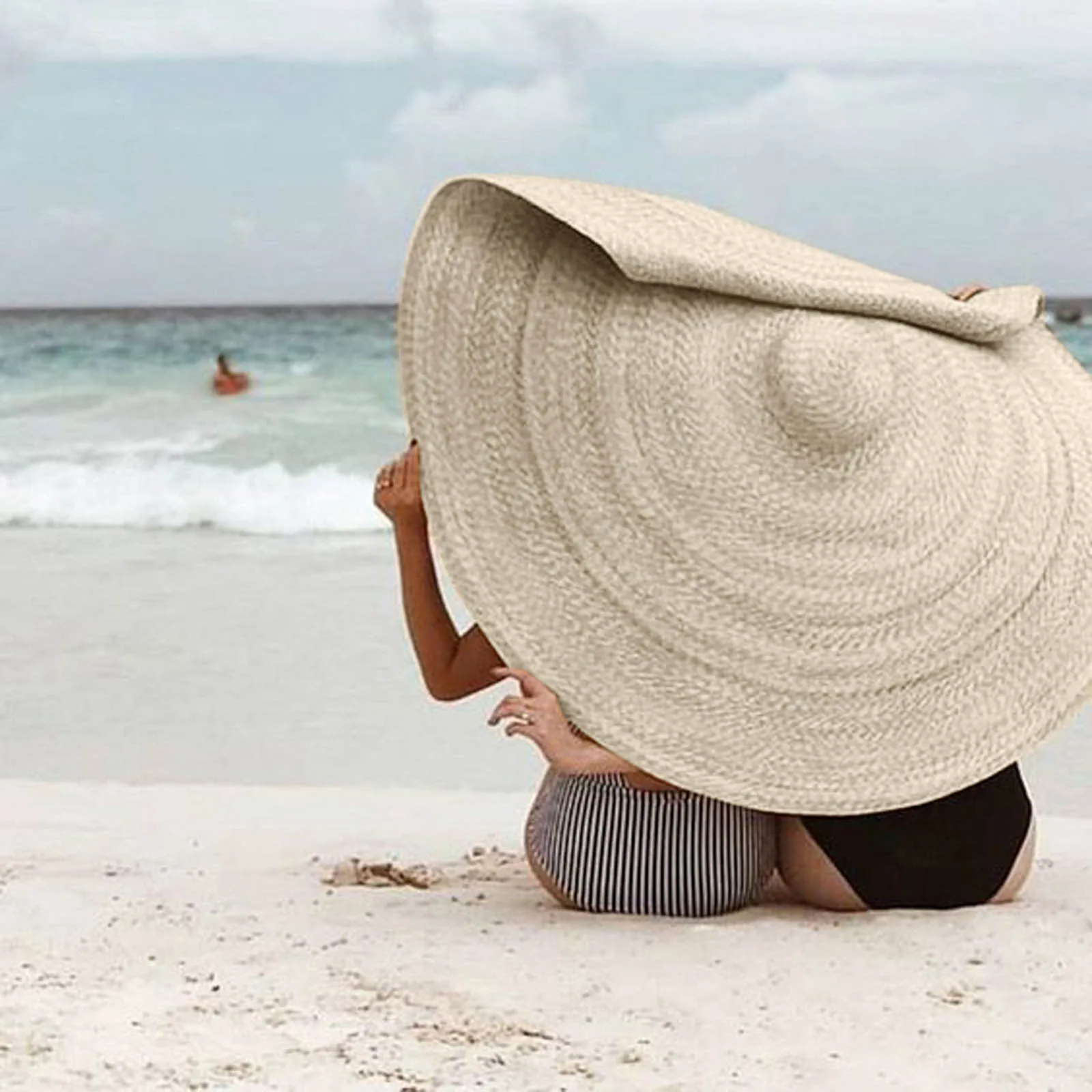 Fashion Large Sun Hat Beach Anti-uv Sun Protection Cap Cover Пляжные Шляпы Панамы 2021 Sun Hats For Women The Best
Fashion Large Sun Hat Beach Anti-uv Sun Protection Cap Cover Пляжные Шляпы Панамы 2021 Sun Hats For Women The Best