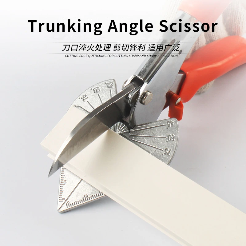 

Trunking Angle Cutter Multi Angle Mitre Electric Automatic Scissors 45 -135 Degree Trunking Shears PVC Cutter Soft Corners