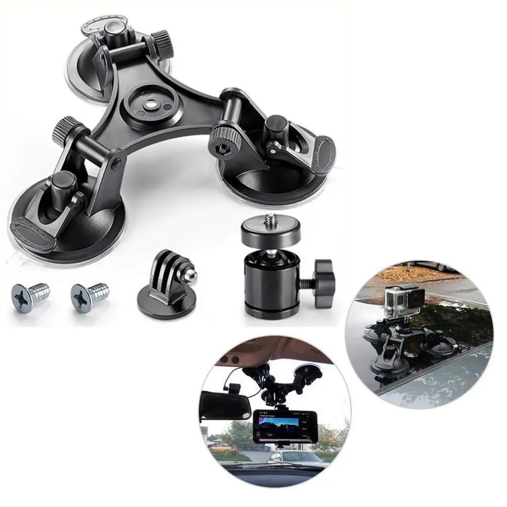 Car Windshield Triple Vacuum Suction Cup Fat Gecko For GoPro Hero SJ7000 For Xiaomi 7/6/5/4/3/3 SJ5000 Yi /2/1 Mount SJ4000 E4H9
Car Windshield Triple Vacuum Suction Cup Fat Gecko For GoPro Hero SJ7000 For Xiaomi 7/6/5/4/3/3 SJ5000 Yi /2/1 Mount SJ4000 E4H9