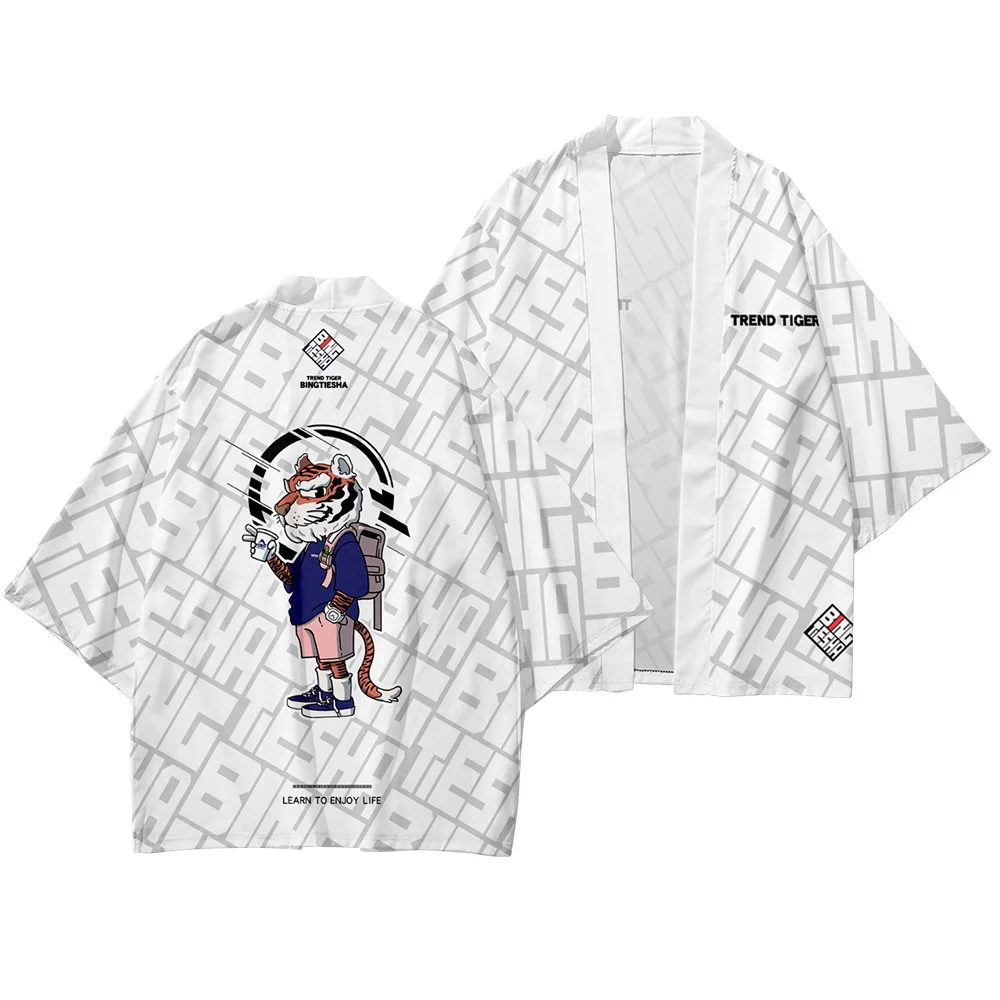 Men's and women's Japanese traditional kimono cardigan Chinese year of the tiger Japanese summer kimono nine-point pants suit 1
Men's and women's Japanese traditional kimono cardigan Chinese year of the tiger Japanese summer kimono nine-point pants suit 1