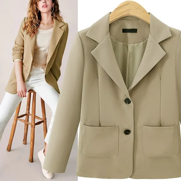Women Long-Sleeved Slim Suit All-match Small Suit Jacket Women Blazer Women Blazers Feminino Mujeres Abrigos Ropa De Mujer Coat
Women Long-Sleeved Slim Suit All-match Small Suit Jacket Women Blazer Women Blazers Feminino Mujeres Abrigos Ropa De Mujer Coat