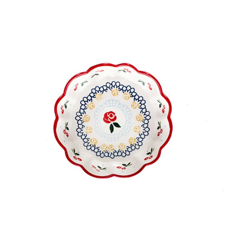 Retro pastoral style ceramic bowl salad bowl lace Japanese ceramic plate red cherry coffee cup
Retro pastoral style ceramic bowl salad bowl lace Japanese ceramic plate red cherry coffee cup