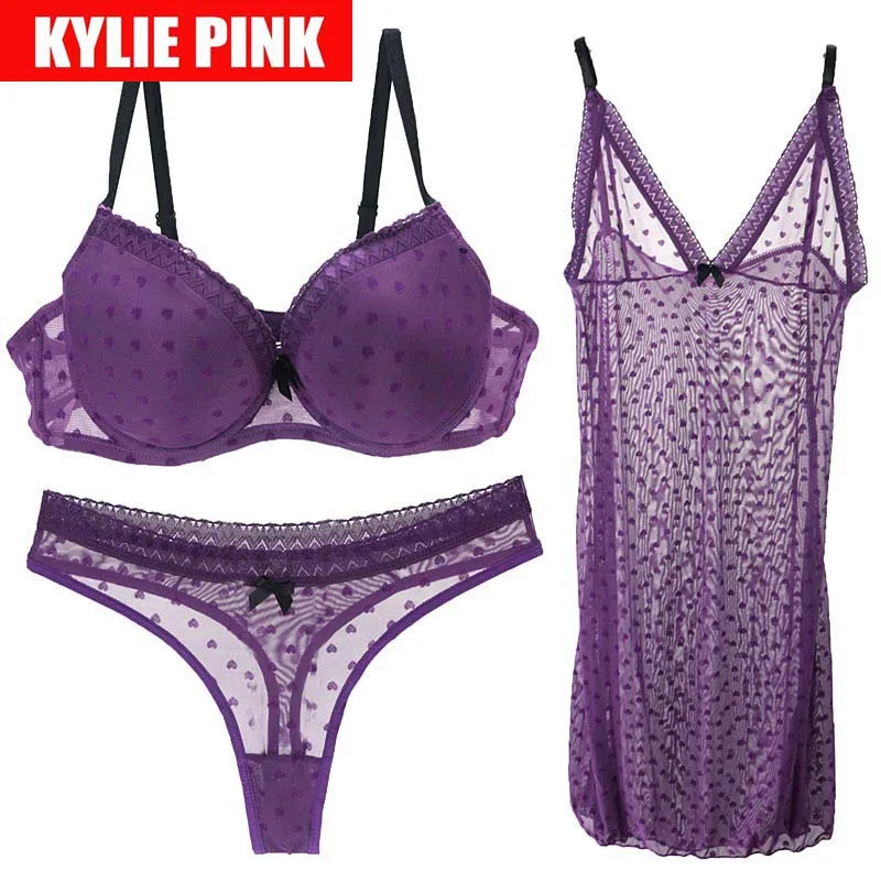 Комплект нижнего белья для девочек KYLIE PINK, комплект из 3 предметов, кружевная прозрачная ночная рубашка с бюстгальтером и трусиками
Комплект нижнего белья для девочек KYLIE PINK, комплект из 3 предметов, кружевная прозрачная ночная рубашка с бюстгальтером и трусиками