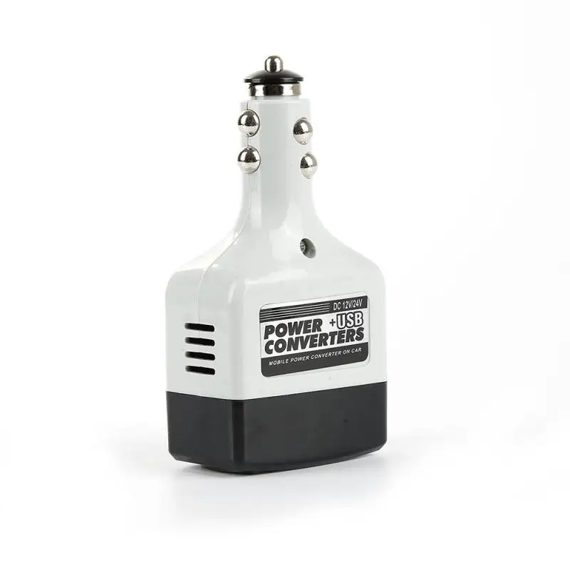 Car Power Converter Inverter 12/24V DC to 220V AC USB Charger Cigarette Lighter Cables, Adapters & Sockets Car Accessory
Car Power Converter Inverter 12/24V DC to 220V AC USB Charger Cigarette Lighter Cables, Adapters & Sockets Car Accessory