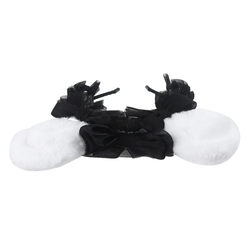 Plush Bunny Ears Headband Lolita Satin Ribbon Bow Lace Anime Cosplay Hairband M17
Plush Bunny Ears Headband Lolita Satin Ribbon Bow Lace Anime Cosplay Hairband M17