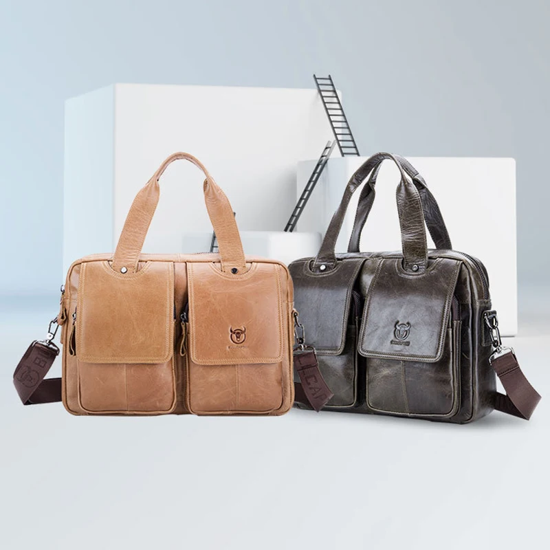 

TopFight бренд Для мужчин ноутбук Бизнес сумки Сумки 14-дюймовый кожаный ноутбук Портфели сумка на одно плечо Bolso Bags Bandolera