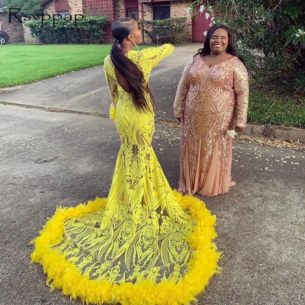 African Black Girl Long Prom Dresses 2022 New Arrival Long Sleeves Sexy Lace Feathers Mermaid Prom Dress
African Black Girl Long Prom Dresses 2022 New Arrival Long Sleeves Sexy Lace Feathers Mermaid Prom Dress