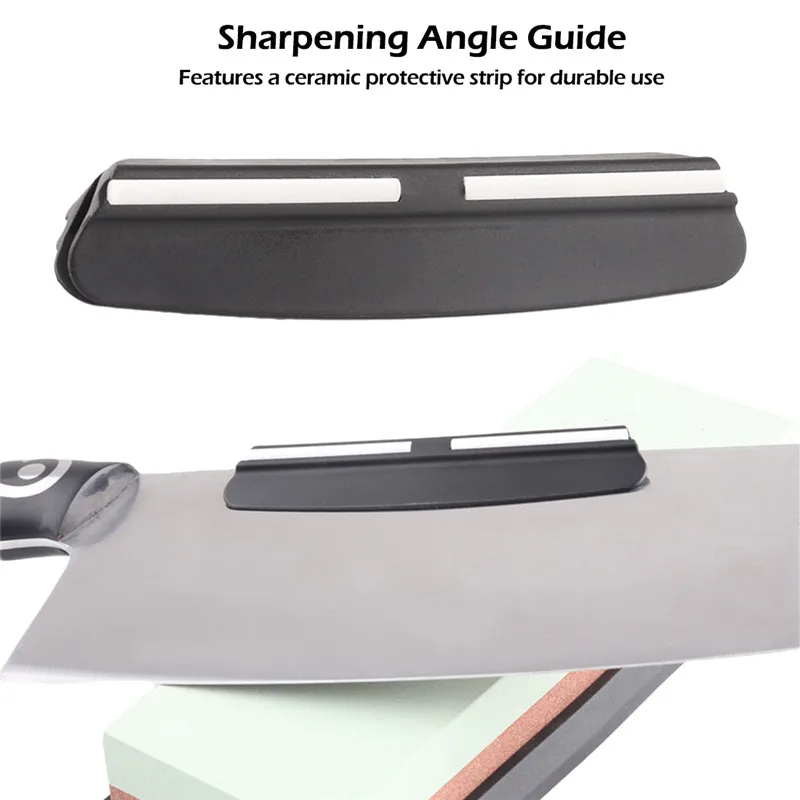 Durable Non-Slip Whetstone Kitchen Tools Angle Guide Ceramics Strip Plastic Knife Sharpener Holder Knife Sharpener Professional 
Durable Non-Slip Whetstone Kitchen Tools Angle Guide Ceramics Strip Plastic Knife Sharpener Holder Knife Sharpener Professional