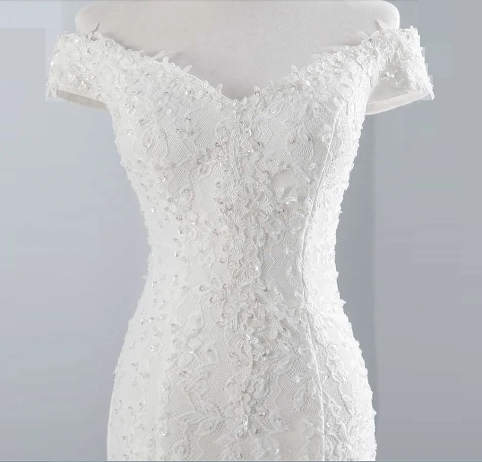 Women's wedding dress plus size off shoulder bridal wedding dress luxury lace embroidery mermaid wedding dress custom made
Women's wedding dress plus size off shoulder bridal wedding dress luxury lace embroidery mermaid wedding dress custom made