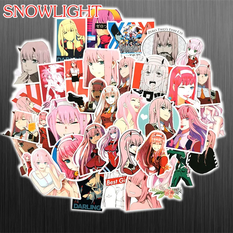 10/50 шт/уп DARLING в FRANXX аниме наклейки игрушки для детского мотоциклы скейтборды