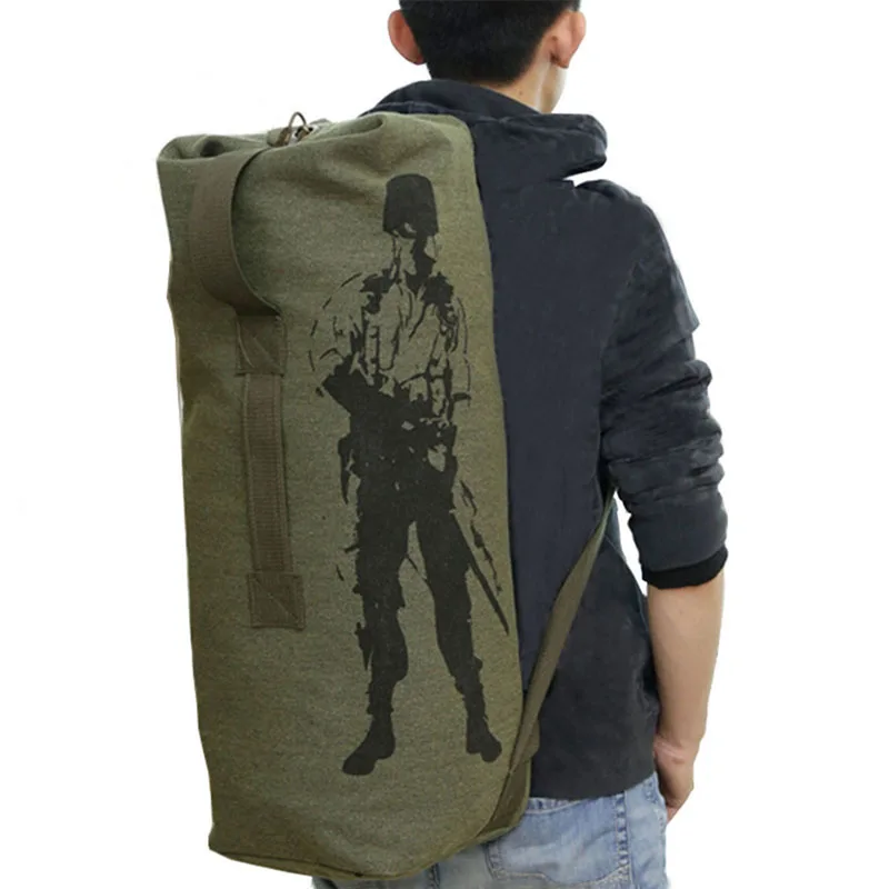 Outdoors Canvas Military Backpack Camping Hiking Rucksack Women Men Bag Bucket Drawstring Travel Rucksack Mochila Army XA1245A
Outdoors Canvas Military Backpack Camping Hiking Rucksack Women Men Bag Bucket Drawstring Travel Rucksack Mochila Army XA1245A