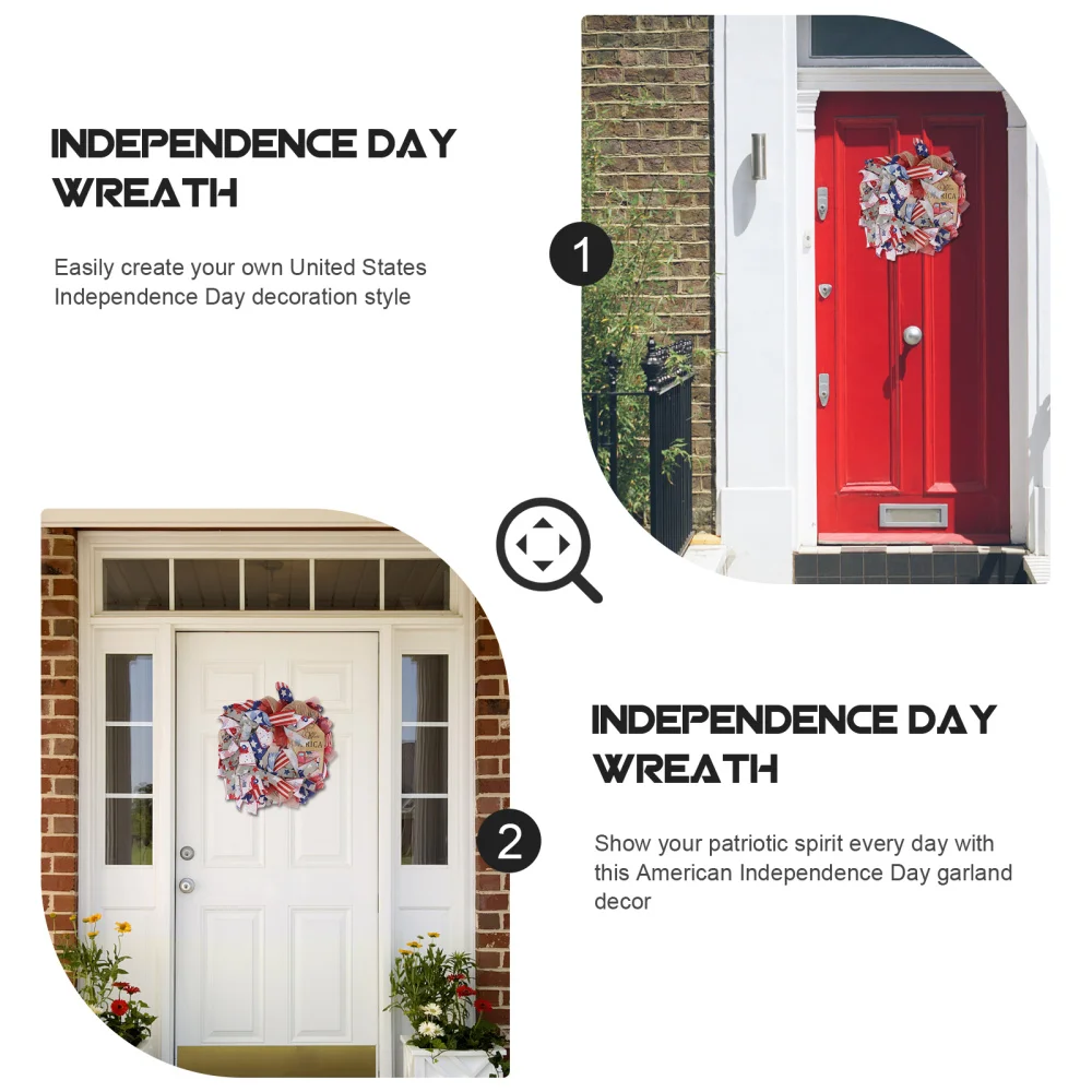 1pc Independence Day Door Hanging Wreath Pendant Delicate Door Garland for Decor
1pc Independence Day Door Hanging Wreath Pendant Delicate Door Garland for Decor