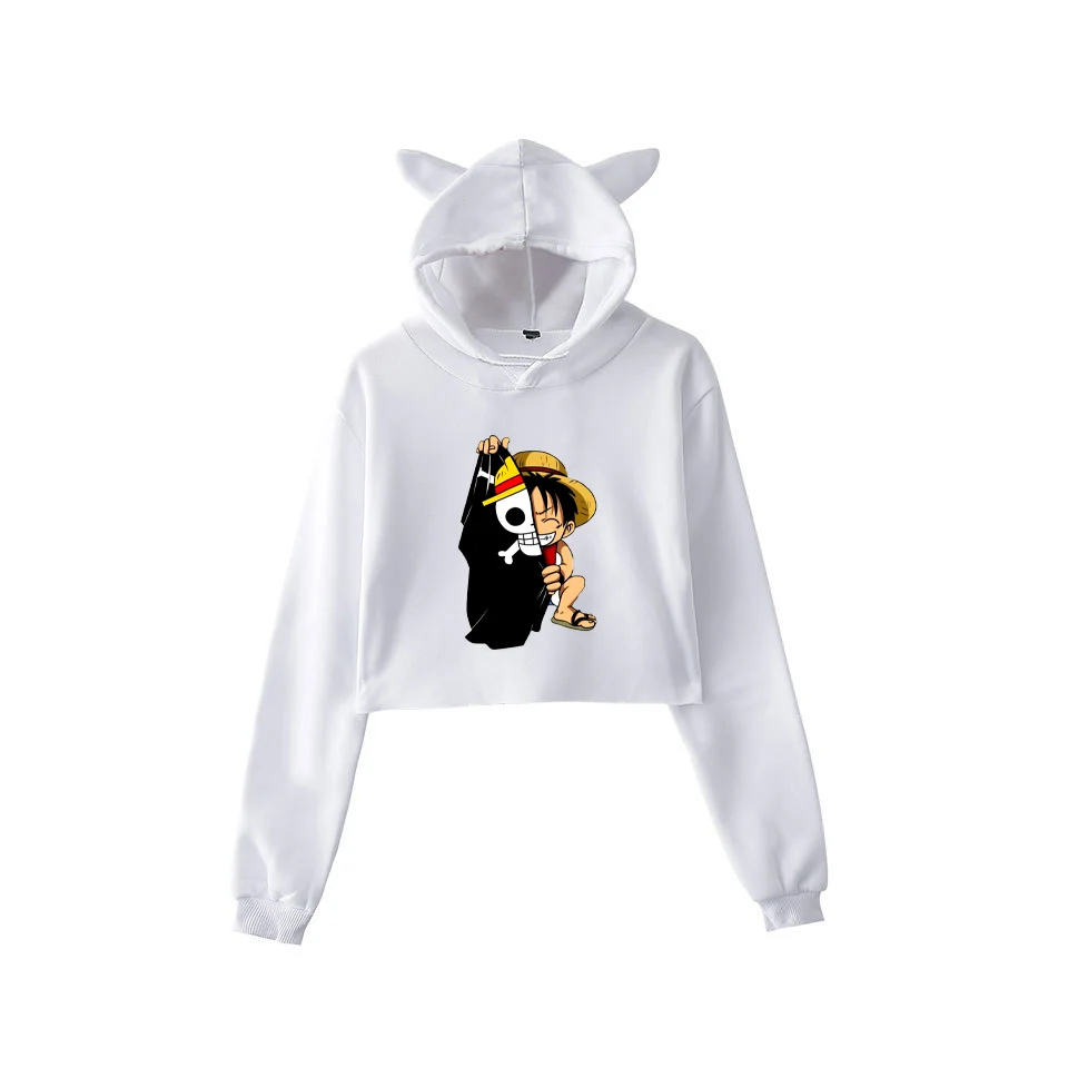 Anime One Piece Hoodies Women Fashion Luffy Pullover Cat Ears Cute Women Hoodie Short Cropped Hip Hop Coat Sweatshirts Sudaderas
Anime One Piece Hoodies Women Fashion Luffy Pullover Cat Ears Cute Women Hoodie Short Cropped Hip Hop Coat Sweatshirts Sudaderas