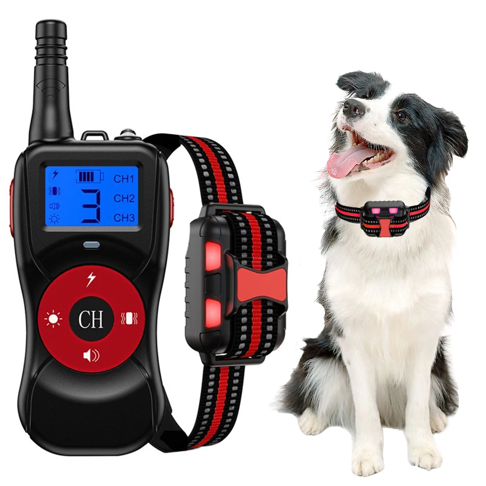 New 800m Electric Dog Training Collar Pet Remote Control Waterproof Rechargeable with LCD Display for All Size Vibration Sound
New 800m Electric Dog Training Collar Pet Remote Control Waterproof Rechargeable with LCD Display for All Size Vibration Sound