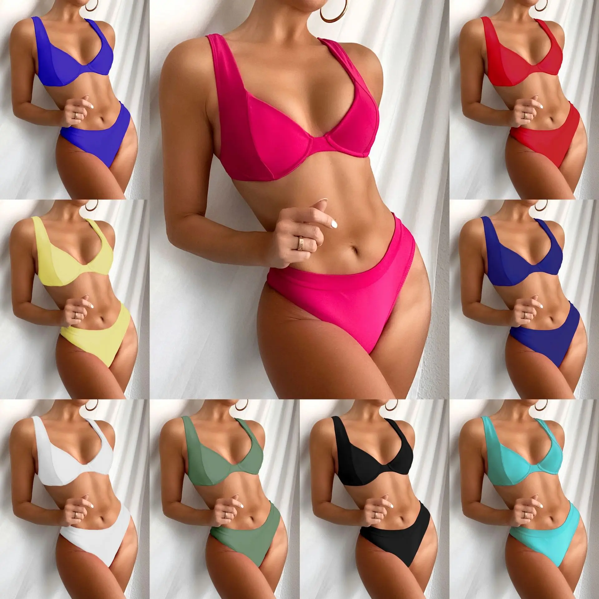 Drop Shipping Sexy Push Up Padded Brazilian Bikini Set Women 11 Colors Bandage Bikini Set Swimsuit Swimwear Bathing
Drop Shipping Sexy Push Up Padded Brazilian Bikini Set Women 11 Colors Bandage Bikini Set Swimsuit Swimwear Bathing