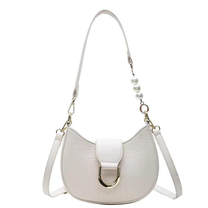 Small Stone Pattern Solid Color Pu Leather Saddle Crossbody Bags For Women 2021 Summer Design Female Luxury Shoulder Handbags 
Small Stone Pattern Solid Color Pu Leather Saddle Crossbody Bags For Women 2021 Summer Design Female Luxury Shoulder Handbags