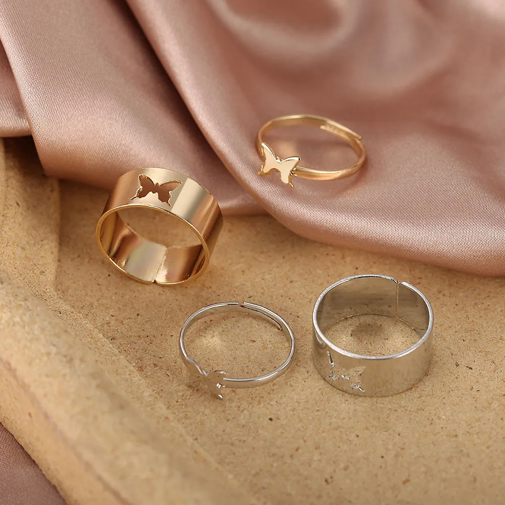 Fashion Gold Butterfly Rings For Women Men Lover Matching Open Trendy 2021 Punk Engagement Wedding Jewelry Gift
Fashion Gold Butterfly Rings For Women Men Lover Matching Open Trendy 2021 Punk Engagement Wedding Jewelry Gift
