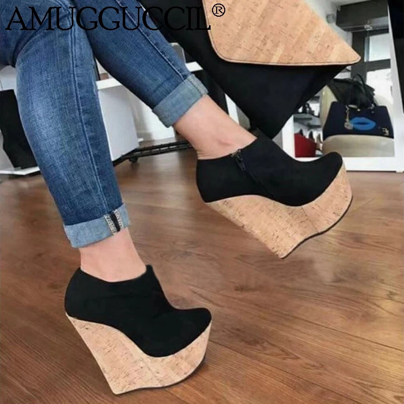 2021 New Arrival Plus Big Size 35-48 Black Zip Fashion High Heel Platform Girls Females Lady Wedge Shoes Women Pumps D1368
2021 New Arrival Plus Big Size 35-48 Black Zip Fashion High Heel Platform Girls Females Lady Wedge Shoes Women Pumps D1368