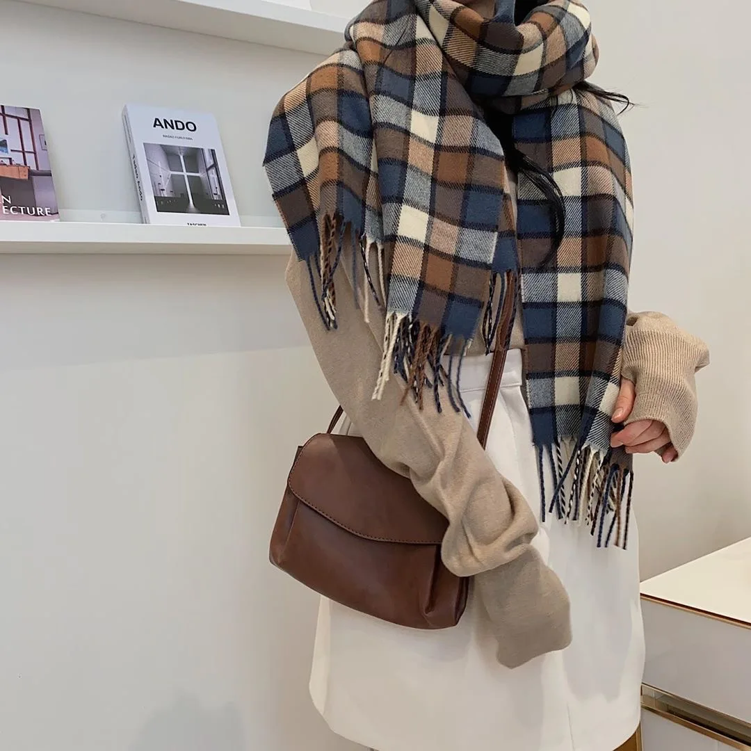 Корейский клетчатый шарф, зимний женский цветочный стиль, бандана, теплая шаль для пары, накидка, аксессуары для одежды, модный подарок 
Корейский клетчатый шарф, зимний женский цветочный стиль, бандана, теплая шаль для пары, накидка, аксессуары для одежды, модный подарок