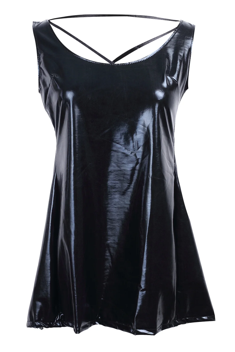 New PVC Faux Leather Bandage Mini Dress Women Sexy Club Outfit Lace Up Wet Look Exotic Dress Exotic Costume Pajamas
New PVC Faux Leather Bandage Mini Dress Women Sexy Club Outfit Lace Up Wet Look Exotic Dress Exotic Costume Pajamas