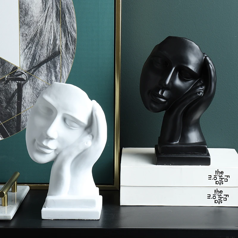 BLACK AND WHITE FACE SCULPTURE DECORATION ART RESIN FIGURE FIGURINES CRAFTS LIVING ROOM WINE CABINET WINE RACK DECORATION GIFTS
BLACK AND WHITE FACE SCULPTURE DECORATION ART RESIN FIGURE FIGURINES CRAFTS LIVING ROOM WINE CABINET WINE RACK DECORATION GIFTS
