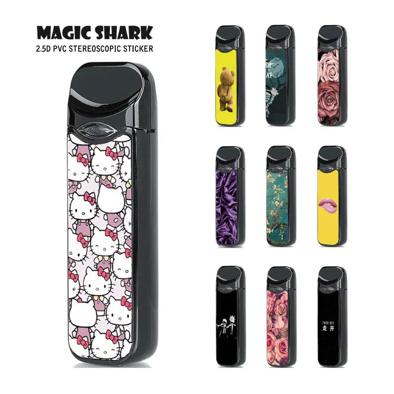 Новая наклейка Magic Shark для Smok Nord с рисунком губ кота котенка цветка милого