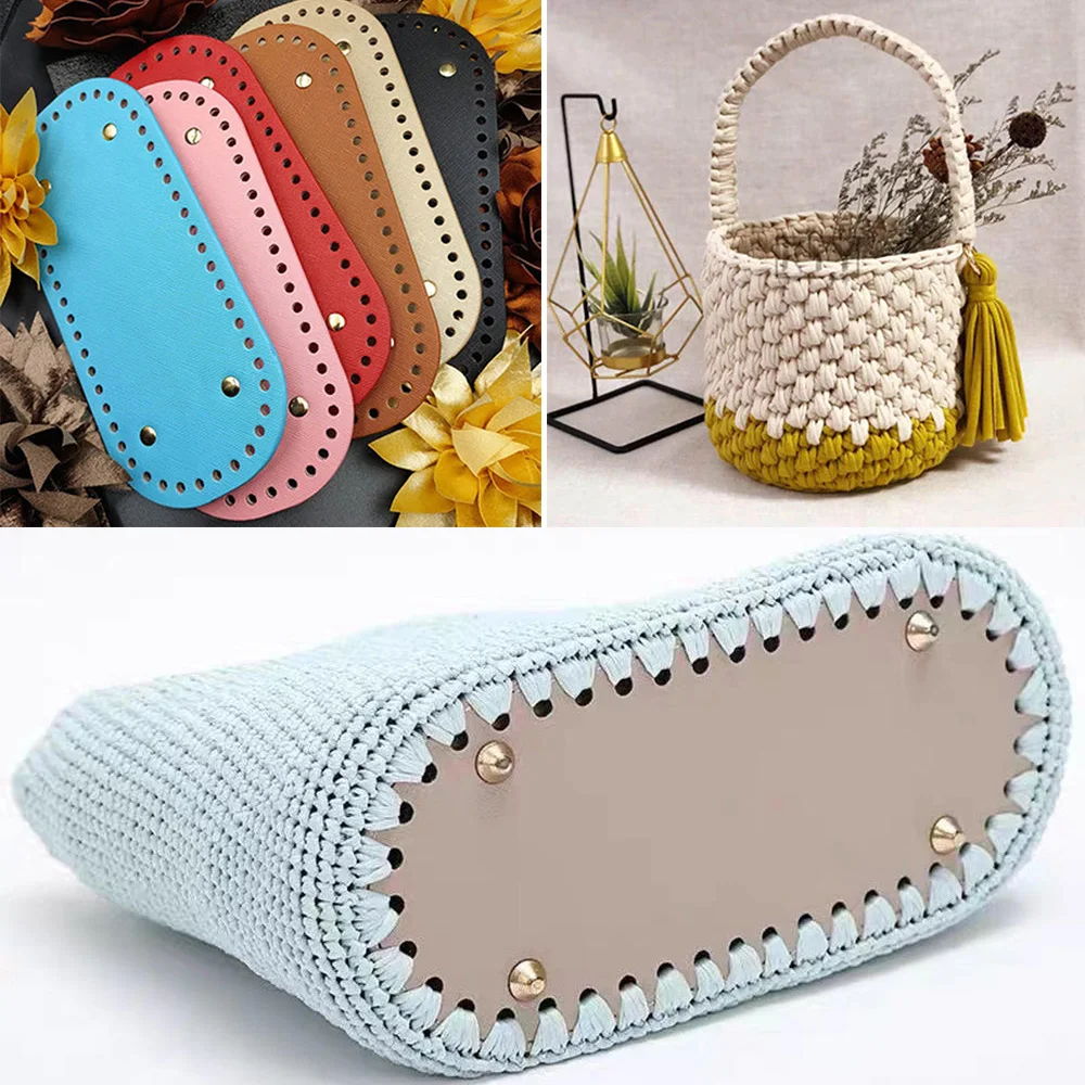 Long Bottom For Knitted Bag Pu Leather Bag Accessories Handmade Bottom With 52 Holes Diy Crochet Bag Bottom 22x10cm
Long Bottom For Knitted Bag Pu Leather Bag Accessories Handmade Bottom With 52 Holes Diy Crochet Bag Bottom 22x10cm