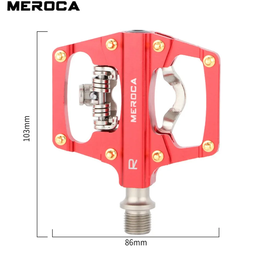 1 Pair MEROCA MTB Self-Locking Pedal Flat Pedals DU Bearing SPD Pedal Aluminum Alloy Body&chromium Molybdenum Steel Shaft
1 Pair MEROCA MTB Self-Locking Pedal Flat Pedals DU Bearing SPD Pedal Aluminum Alloy Body&chromium Molybdenum Steel Shaft