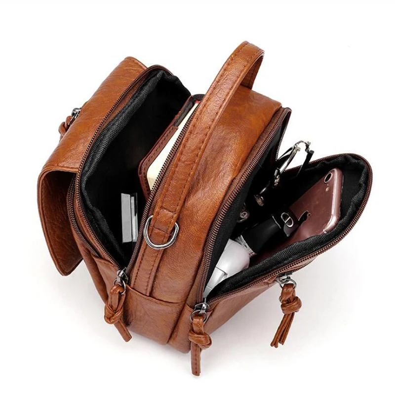 Vintage Soft Leather Shoulder Bags For Women Large Capacity Female Handbag Double Compartment Crossbody Bags Lady Small Tote
Vintage Soft Leather Shoulder Bags For Women Large Capacity Female Handbag Double Compartment Crossbody Bags Lady Small Tote
